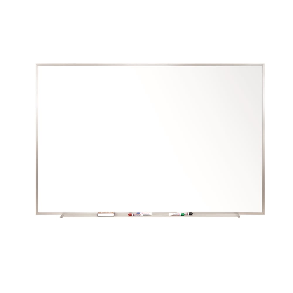 Ghent Magnetic Porcelain Whiteboard with Aluminum Frame, 2' x 3', White